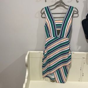 J.O.A Stripe Asymmetrical Dress size Medium